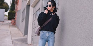 Sweatshirt + pants = the most classic look in early summer (lightweight, casual, versatile and can make your legs look longer)