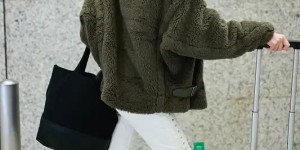 Ma Yili wears this way to spend the winter (shepherd jacket and hooded sweatshirt keep warm, fashionable and reduce age)