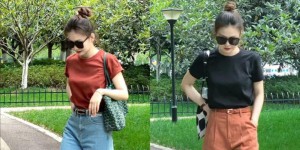 This summer’s popular T-shirts are simple and fashionable (matched with trousers and shorts, they have different aesthetics)