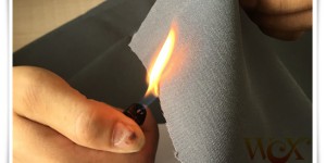 What is the principle of fire-retardant Oxford cloth?