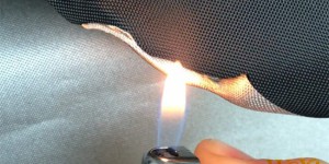 What is the fire protection method of fire-retardant fabrics?