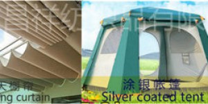 The use of 210D silver glue coated Oxford fabric