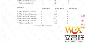 GB54552014 flame retardant standard flame retardant Oxford cloth manufacturer test report
