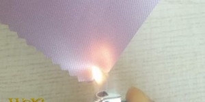 Some properties of fire retardant Oxford cloth