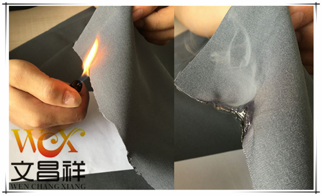 Flame retardant fabric that extinguishes immediately after leaving the fire Leave Flame-retardant fabric that extinguishes fire