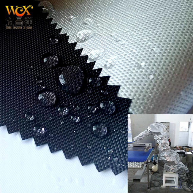 Silver-coated Oxford cloth