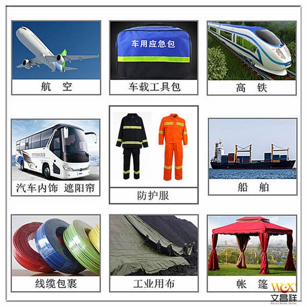 Use of flame retardant fabric Use of flame retardant fabric