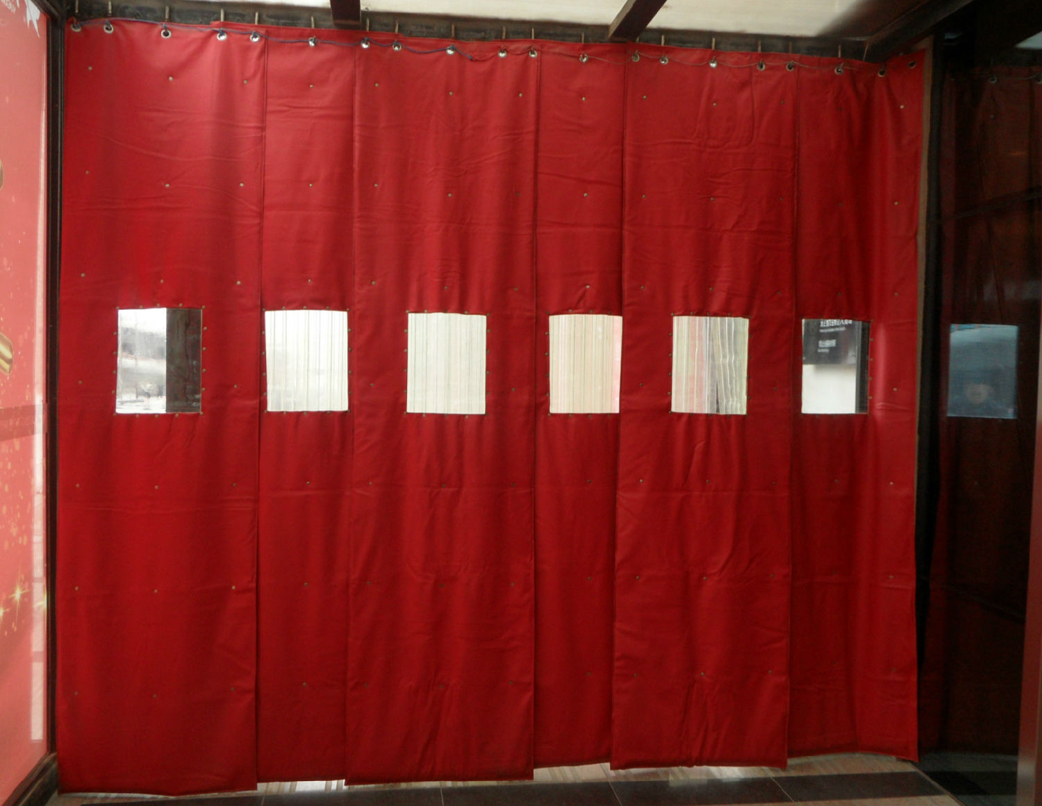 Oxford cloth material-cotton door curtain Oxford cloth material-cotton door curtain