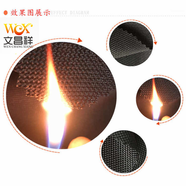 Fire-retardant and flame-retardant Oxford cloth